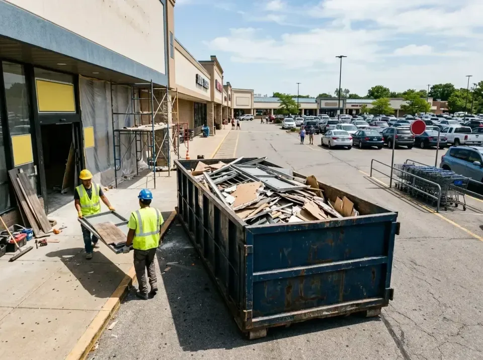 retail-store-renovation-debris-003 — frequently asked questions, Roll-off Dumpster Rentals in Fox Lake, IL